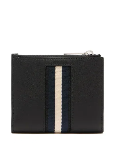 Bally Ribbon Logo-plaque Wallet In Black
