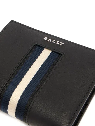 Bally Ribbon Logo-plaque Wallet In Black