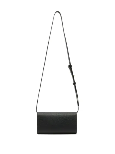 Bally Grained B-chain Wallet In Black