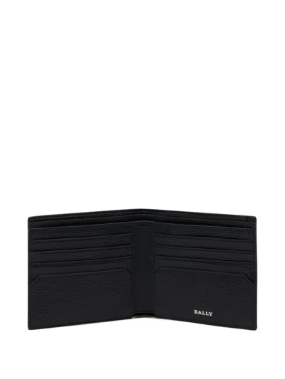 Bally York Grained Logo Bifold Wallet In Black