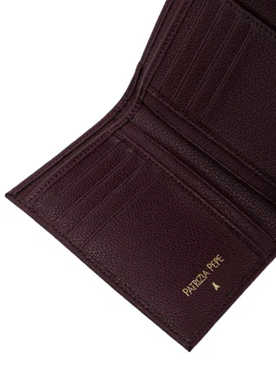 Patrizia Pepe Logo-lettering Wallet In Brown