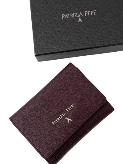 Patrizia Pepe Logo-lettering Wallet In Brown