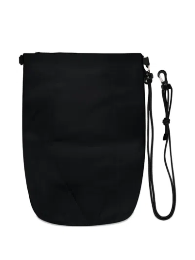 Laminar Adjustable-strap Shoulder Bag In Black