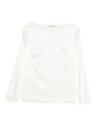 Purotatto Long-sleeve Blouse In White