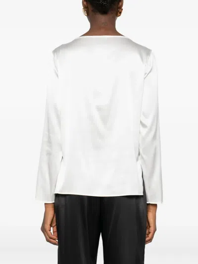 Purotatto Long-sleeve Blouse In White