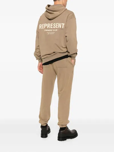Represent Owners Club Hoodie In Brown