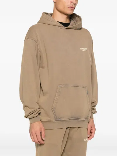 Represent Owners Club Hoodie In Brown