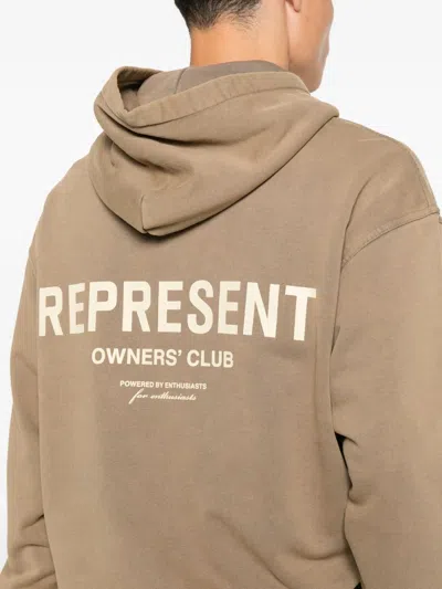 Represent Owners Club Hoodie In Brown