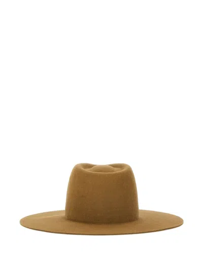 Ruslan Baginskiy Hat With Logo In Brown