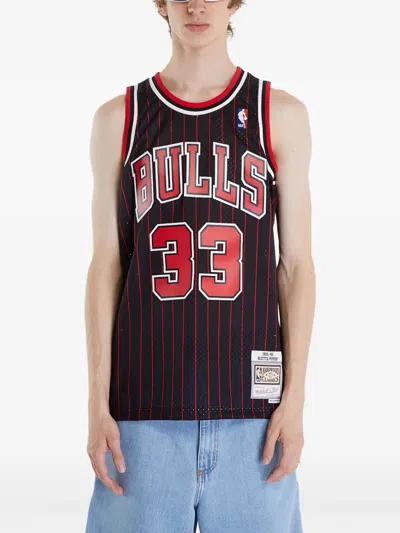 Mitchell & Ness Chicago Bulls "scottie Pippen" Jersey In Red