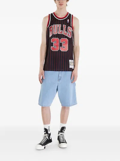 Mitchell & Ness Chicago Bulls "scottie Pippen" Jersey In Red