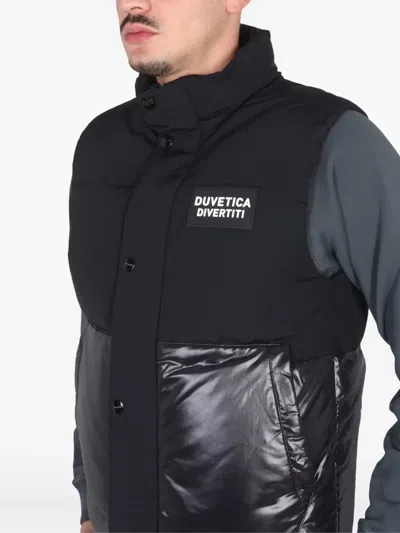 Duvetica Snap-button Gilet In Black