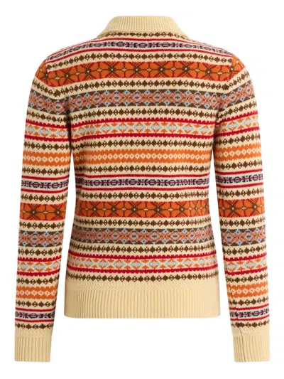 Bally Logo-embroidery Knitted Polo Shirt In Neutral