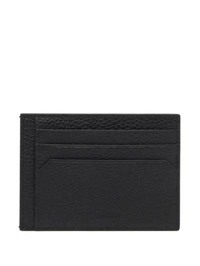 Bally York Leather Card Holder In Black