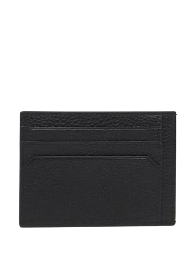 Bally York Leather Card Holder In Black