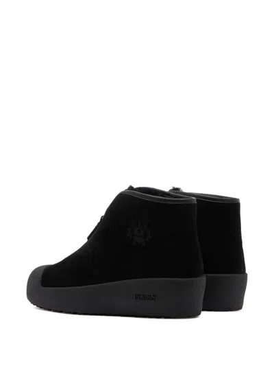 Bally Crest Zip Curling Boots In Black