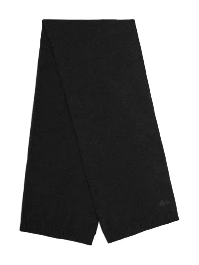 LOGO纯色针织围巾