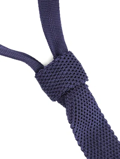 Forte Forte Knitted Tie In Blue