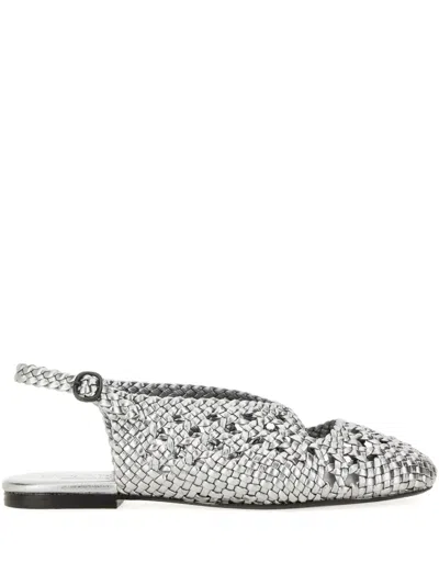 Hereu Slingback Sandal Empuria Metallic In Silver