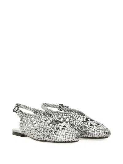 Hereu Slingback Sandal Empuria Metallic In Silver