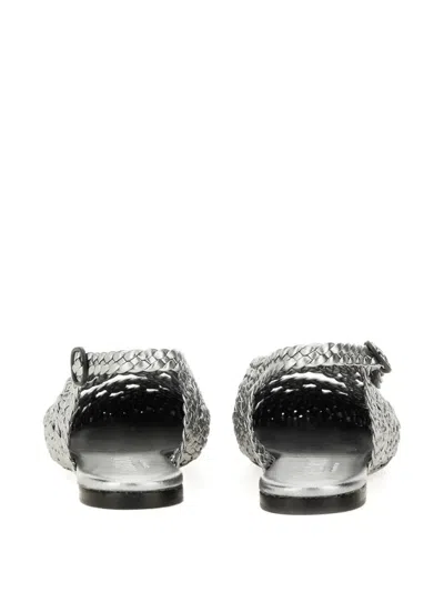 Hereu Slingback Sandal Empuria Metallic In Silver