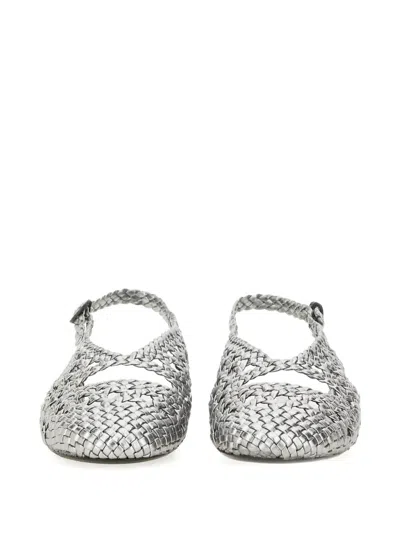Hereu Slingback Sandal Empuria Metallic In Silver