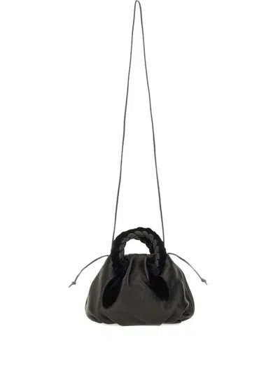 Hereu Stylish Shoulder Bag Braided Handles In Black