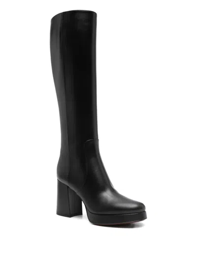Valentino 90mm Fawcette Boots In Black