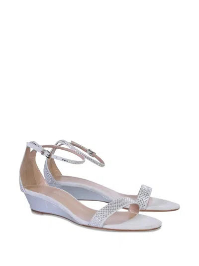 Giuseppe Zanotti 20mm Kanda Embellished Ankle-strap Sandals In Gray