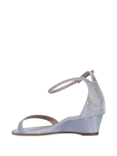 Giuseppe Zanotti 20mm Kanda Embellished Ankle-strap Sandals In Gray