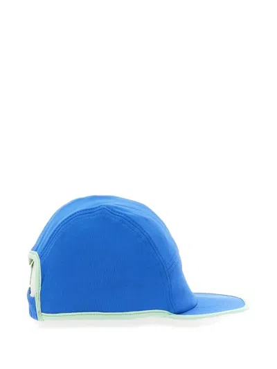 Sunnei Contrast-trim Cap In Blue