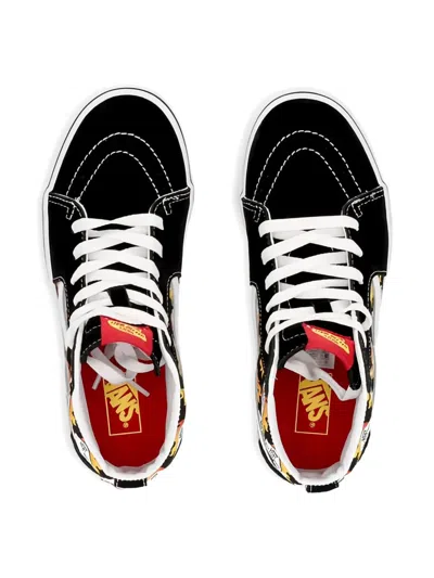 Vans High-top Patterned Trainers In Black