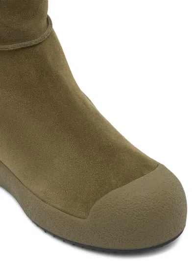 Bally Curling Over-the-knee Boots In Green