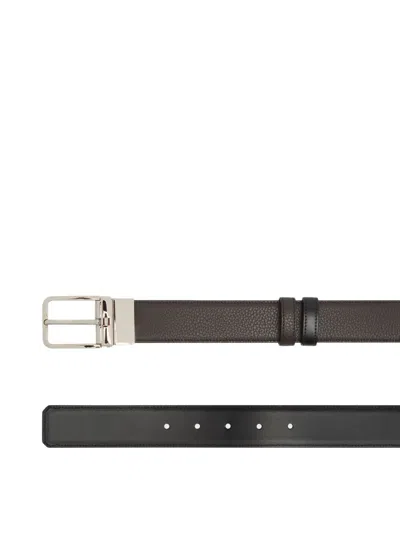 Bally Reversible Adjustable Belt In Black