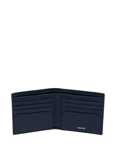 Bally York Grained-leather Bifold Wallet In Black