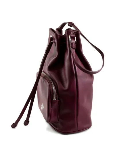 抽绳拉链水桶包