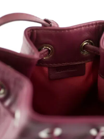 抽绳拉链水桶包