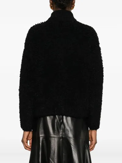 Max Mara Zip-fastening Jacket In Black