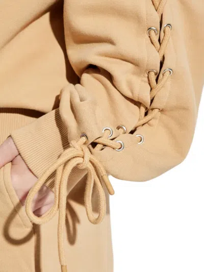 Rotate Birger Christensen Sweatshirt In Camel Cotton In Neutral