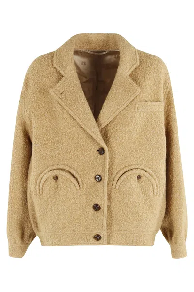 Blazé Milano Long Sleeve Casual Jackets In Brown