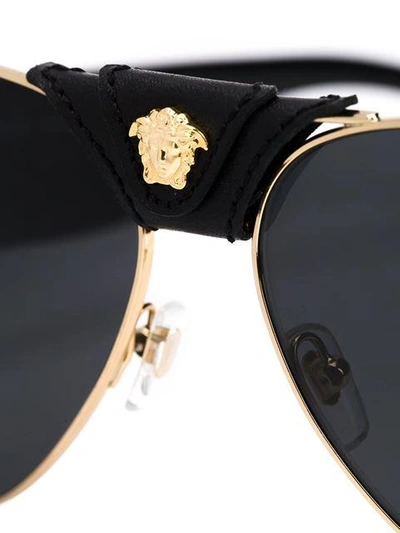 Shop Versace Medusa Sunglasses In Black