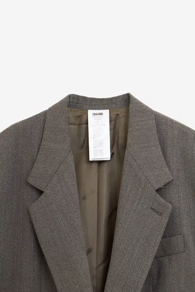 Magliano Riccione Monopetto Blazer In Gray
