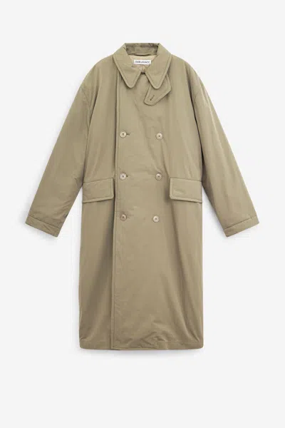 Our Legacy Duvet Trench Coat In Neutral