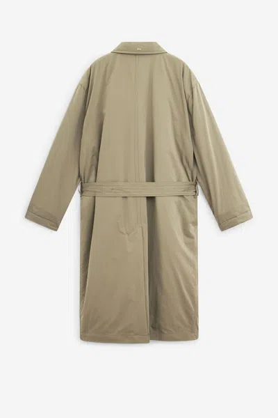 Our Legacy Duvet Trench Coat In Neutral