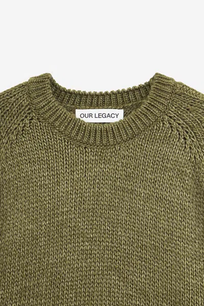 Our Legacy True Roundneck Knitwear In Green