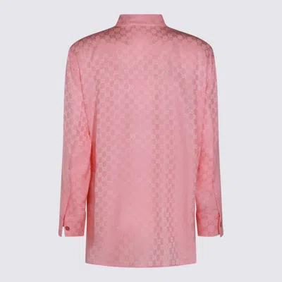 Gucci Pink Silk Shirt In Pink