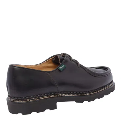 Paraboot Edged Michael Derby Shoes In Brown