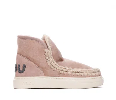 Mou Eskimo Bold Booties In Pink