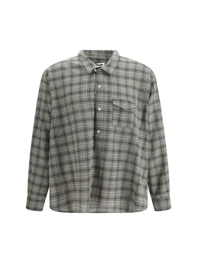 Magliano Oversized Virgin Wool Shirt In Multi