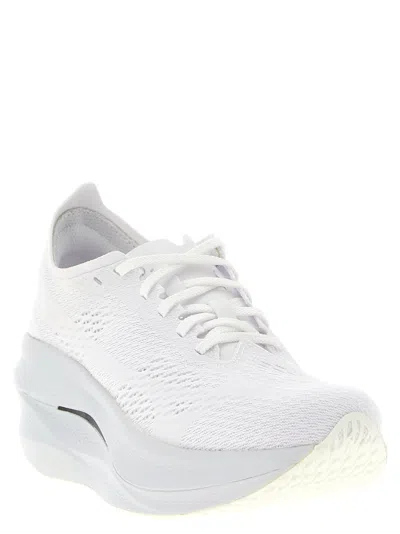 Comme Des Garçons X Mizuno Wave Rebellion Pro 3 Openwork Sneakers In White